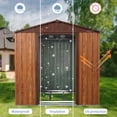 thumbnail image 2 of 6ft x 6ft Outdoor Metal Storage Shed with Metal Foundation ,With window, 2 of 8