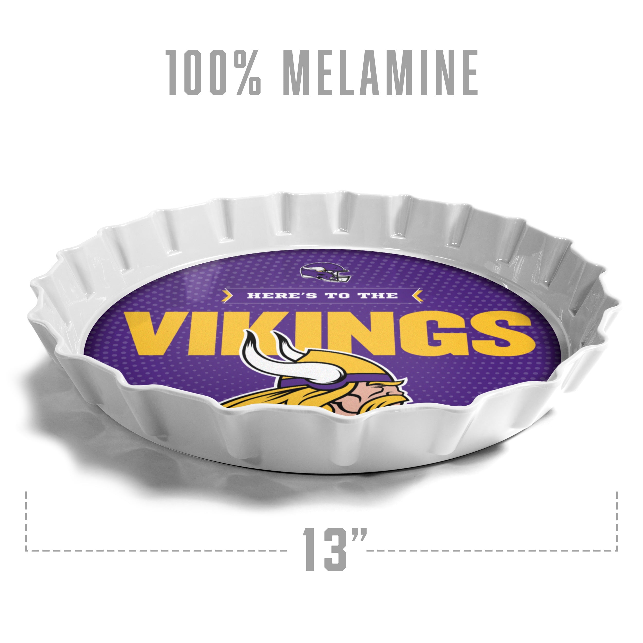 YouTheFan NFL Minnesota Vikings Bottle Cap Serving Tray