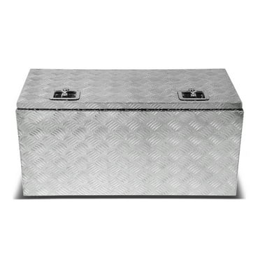DNA Motoring TBOX-T2-36-ALU 36"x18"x16" Aluminum Pickup Truck Bed Trailer Key Lock Storage Tool Box