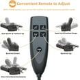 thumbnail image 3 of Oversized Dual Motor Power Lift Recliner for Elderly, Extended Footrest, Large Infinite Position Lay Flat Chair for Living Room with Massage & Heat, Lumbar Pillow, USB & Type-C Ports, Gray, 3 of 8