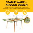 thumbnail image 4 of St. Patrick's Day Table Cloths for 3 Foot Rectangle Tables, Green Gnomes Lucky Shamrocks Vintage Patio Waterproof Elastic Fitted Tablecloths, Washable Rectangular Table Cover for Camping, 4 of 8