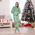 thumbnail image 7 of FORMRS Onesies Pajama for Adults Unisex Hoodie Winter Jumpsuit One Piece Sleepwear, Sizes S-2XL, Brown American Footballs, 7 of 7