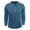 Blue, variant on Men's Henley Neck Long Sleeve T-Shirt Soft Stretch Slim Fit 4 Button Placket Casual Top