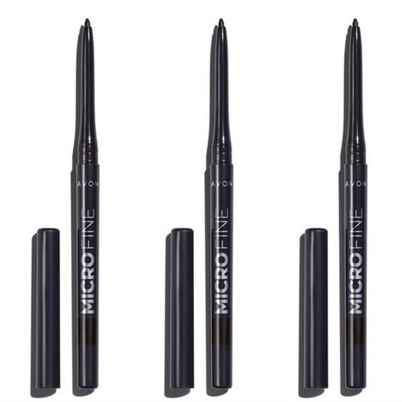 Avon Micro Fine Twist Up Brow Definer Pencil 0.13g | SOFT BLACK | Set of 3
