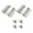 Brushed-6 inches, variant on Steel Spring Hinges strong Rustproof Double Swing Door Hinge auto Return Mechanism Easy Installation for Swing door