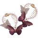 thumbnail image 1 of UPOUART 2Ud Accesorios Para El Con Clips Para Moño Y Ponytail En Color Morado Con Rhinestones, 1 of 8