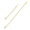 thumbnail image 1 of PROSTEEL Extensor de plata esterlina 925 para collares 2 piezas Cadena de extensión chapada en oro para collar Pulsera Tobillera con Cierre de anillo de resorte (2 / 4 pulgadas), 1 of 6