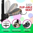 thumbnail image 5 of Hurtle 3 Wheeled Scooter for Kids Stand & Cruise Toddlers Toy W/ Adjustable Height (Real tree), 5 of 8