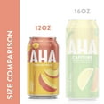 thumbnail image 4 of AHA Peach and Honey Sparkling Water, 12 fl oz, 8 Cans, 4 of 15