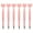 Pink, variant on 6 Pieces Black Ink Ballpoint Pens Heart Shaped Wedding Pens 1.0mm Office Pens