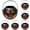 Black-2, variant on 6PC Halloween Pumpkin Buckets Candy Basket, Black Candy Bucket for Collecting Treats and Festive Decor, Pumpkin Holder for Halloween Parties,2.8x2.2 Inch