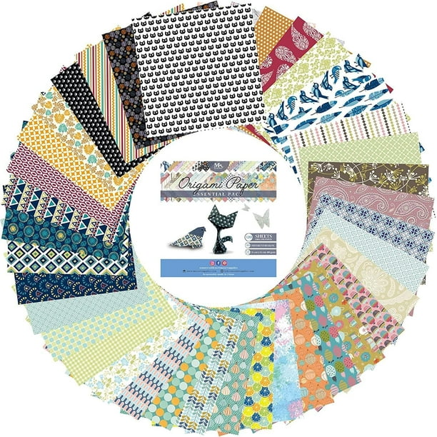 Deluxe Origami Paper Set 120 Sheets of Premium Japanese Folding Papers Including Floral