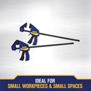 Irwin Quick-Grip 12 One-Handed Mini Bar Clamps, 2pk Light-Duty