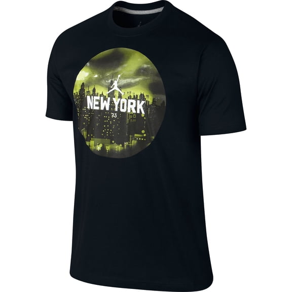 Jordan AJI City Pack NY Men's T-Shirt Black-White 651559-010