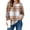 A-Brown Plaid, variant on SPROUTOP Sweatshirt for Women Long Sleeve Crew Neck Pullover Loose Ladies Winter Tops