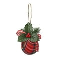 thumbnail image 2 of Adornos de Bolas de Navidad Bolas de Navidad de 6 Cm Bolas de Tela de Envoltura de Tela Escocesa Bolas de Tela de Envoltura de Navidad Decoración Navideña Bolas de Tela ANGGREK Otros, 2 of 7
