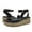 Black Leather, variant on Women's Kimmei Ivy Platform Sandals