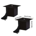 thumbnail image 3 of SIYTUAU Paper Graduation Cap Boxes With Tassels 2 Pack For Candy And Small Gifts Party Favor Container Black, 3 of 7