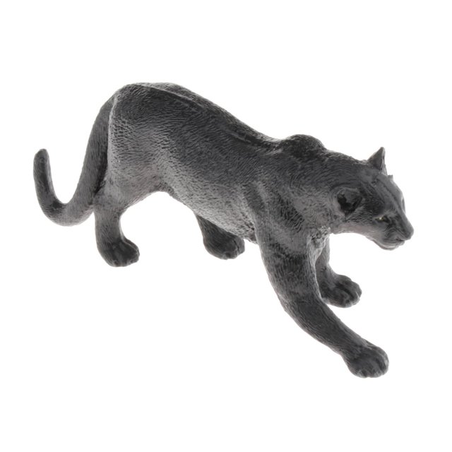 KLKCMS Figurines d'Animaux Mini Figurines Réalistes d'Animaux Jouet Peint à la Main Modèle Panther