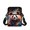 Watercolor Splash Panda, variant on FUIALDOLG Satchel Crossbody Bag for Travel, Zippered 2-Layer over Shoulder Bags for Women Cherry Blossom Horse Shoulder Bag