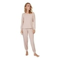 thumbnail image 3 of Nestin 2 PCS Women's Bamboo Long Sleeve Loungewear Pajama Homewear Sleepwear Set, X-Large, Clound Ivory, 3 of 10