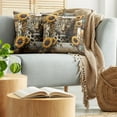 thumbnail image 5 of Ambesonne Leopard Throw Pillow Cover 2 Pack, Farmhouse Sunflowers Rustic, 16", Earth Yellow and Caramel, 5 of 7