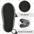 thumbnail image 4 of NHU Boys Slippers Cozy Memory Foam House Shoes Indoor Outdoor Slip on Bedroom Slippers Grey Big Kid 2-3, 4 of 5