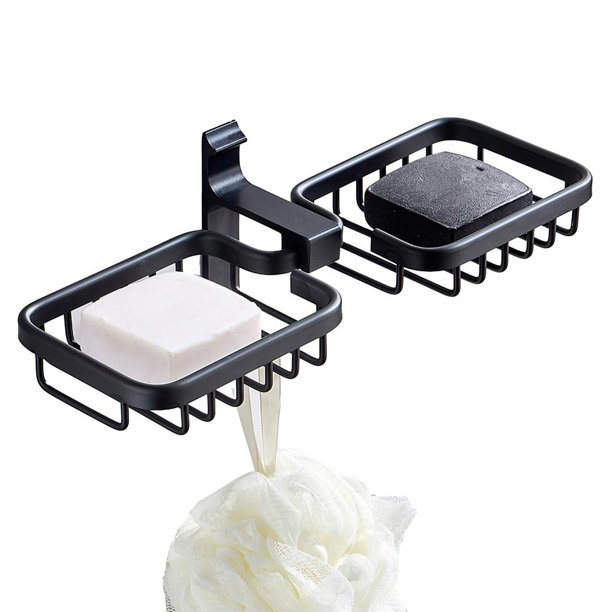 Caja De Jabón De Doble Capa Sin Perforaciones, Estante De Drenaje Automático De Jabón, Estante De Almacenamiento De Jabonera Para El Hogar, Dormitorio, Estudiante Sweethay HA018948-00