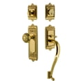 thumbnail image 3 of Grandeur 805901 Windsor Solid Brass Rose Keyed Entry Single Cylinder Sectional 'S' Grip, 3 of 5
