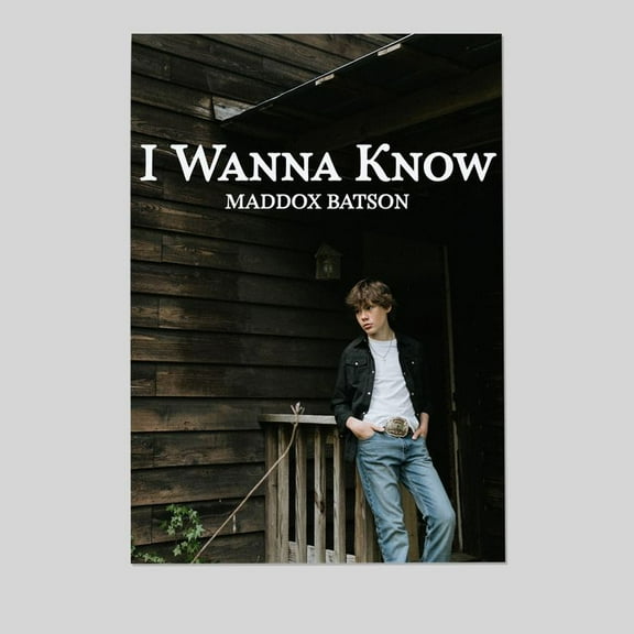 Maddox Batson I Wanna Know 2025 Poster Retro Style - Size 24''x36'' - Kiloa