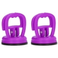 thumbnail image 3 of TICFOX 2pcs Suction Cup Puller Big Pull One Hand Buckle Suction Cup Lifter for Ceramic Tile Car Shell Phone Disassembly Tool Dent Remover Tool(Purple), 3 of 8