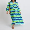 thumbnail image 3 of PENGXIANG Robe Fluide pour Femmes avec Manches Longues et Décolleté en V, 3 of 9