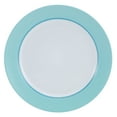 thumbnail image 6 of Pfaltzgraff Grayson Teal 12-Piece Dinnerware Set Stoneware Round in White, 6 of 11