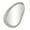 Silver Abstract Abstract Oval 23" x 2" x 35", variant on DecMode 23", 20", 15"H Silver Abstract Wall Mirror, Set of 3