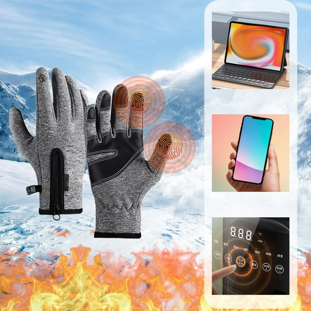 Wzzjkit Winter Touchscreen Windproof Gloves