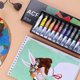 thumbnail image 4 of Pintura acrílica profesional de 12/24 colores, 20 ml, pigmento para pintar a mano para niños, bricolaje, 24 colores, 4 of 5