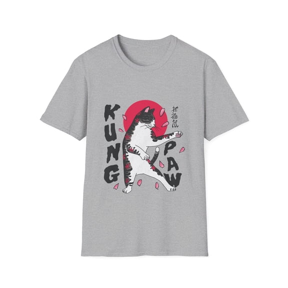 Cat Kitten Kung Paw Karate Men Women Novelty TShirt