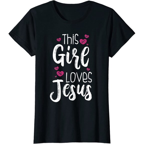 This Girl Loves Jesus Gift For Christian T-Shirt