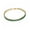 Sea Green, variant on Gold-Tone Brass Cubic Zirconia Link Chain Smooth Tennis Bracelet Black T166