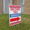 thumbnail image 4 of VIBE INK Large 18x24-inches Income Tax Return Services Directional Arrow Yard Sign with Included Metal Stake - Weatherproof (5), 4 of 5