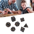 thumbnail image 3 of Juego de Dados DND Dados de Poliedro de Números Dorados de Varios Lados para Juegos de Mesa Interactivos de Mazmorras y Dragones Suministros Escolares ANGGREK Otros, 3 of 8