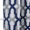 thumbnail image 5 of DriftAway Mason Geometric Trellis Pattern Thermal Insulated Blackout Grommet Window Curtains 2 Panels Each 52 Inch by 96 Inch Navy, 5 of 7