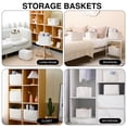 thumbnail image 4 of Cuerda de algodón tejida ICERZCZ Storage Baskets, 12,5 de largo x 9,1 de ancho x 7,9 de alto (paquete de 4), 4 of 6