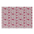 thumbnail image 1 of Love Cutting Board, Pattern with Silhouettes of Angel Heart Bird and Calligraphic Text Love Art Print, Decorative Tempered Glass Cutting and Serving Board, Small Size, Rose Pink, by Ambesonne, 1 of 1