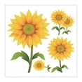 thumbnail image 2 of Vibrant Yellow Self Adhesive Sunflower Wall Decal Easy Peel & Stick Floral Sticker for Living Room or Bedroom Home Decor, 2 of 3