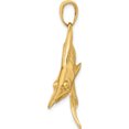 thumbnail image 3 of 14K Yellow Gold Marlin Pendant (38 X 46) Made In Peru k3040, 3 of 6