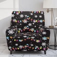 thumbnail image 2 of Garronmavis Christmas Snowflake Lights Reclining Chair Cover Washable Lazyboy Recliner Covers Non Slip Couch Cover Protector with Storage Pocket Furniture Protector for Living Room, 2 of 7