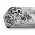thumbnail image 3 of Hunting Soft Flannel Fleece Throw Blanket, Hunting Dogs in the Forest Monochrome Drawing English Pointer and Setter Breeds, Cozy Plush for Indoor and Outdoor Use, 60" x 80", Black White, by Ambesonne, 3 of 6