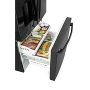 Ge Gfe26j 36 Wide 25.6 Cu. Ft. Energy Star Rated French Door Refrigerator - Black