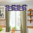 thumbnail image 5 of Watercolor Gnome Halloween Curtain Valance for Kitchen Windows/Bathroom/Living Room/Bedroom Blackout, Rod Pocket Valance Small Window Treatment Decor, 54" W x 18" L, 5 of 6